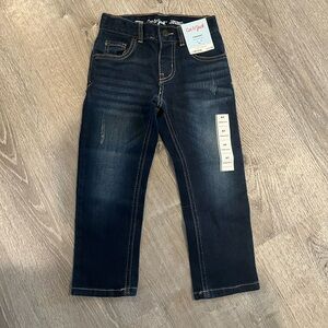 Cat & Jack Blue Denim Jeans with Contrast Stitching